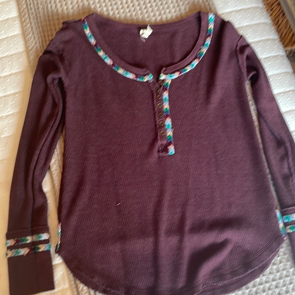Free people thermal Henley